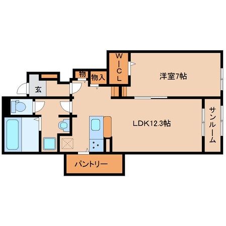 奈良駅 バス15分  永井町下車：停歩6分 1階の物件間取画像